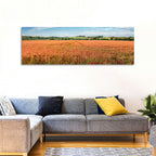 Golden Wheat Field with Poppies Wall Art
