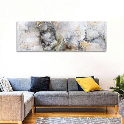 Gold Foil Marble Abstract Wall Art