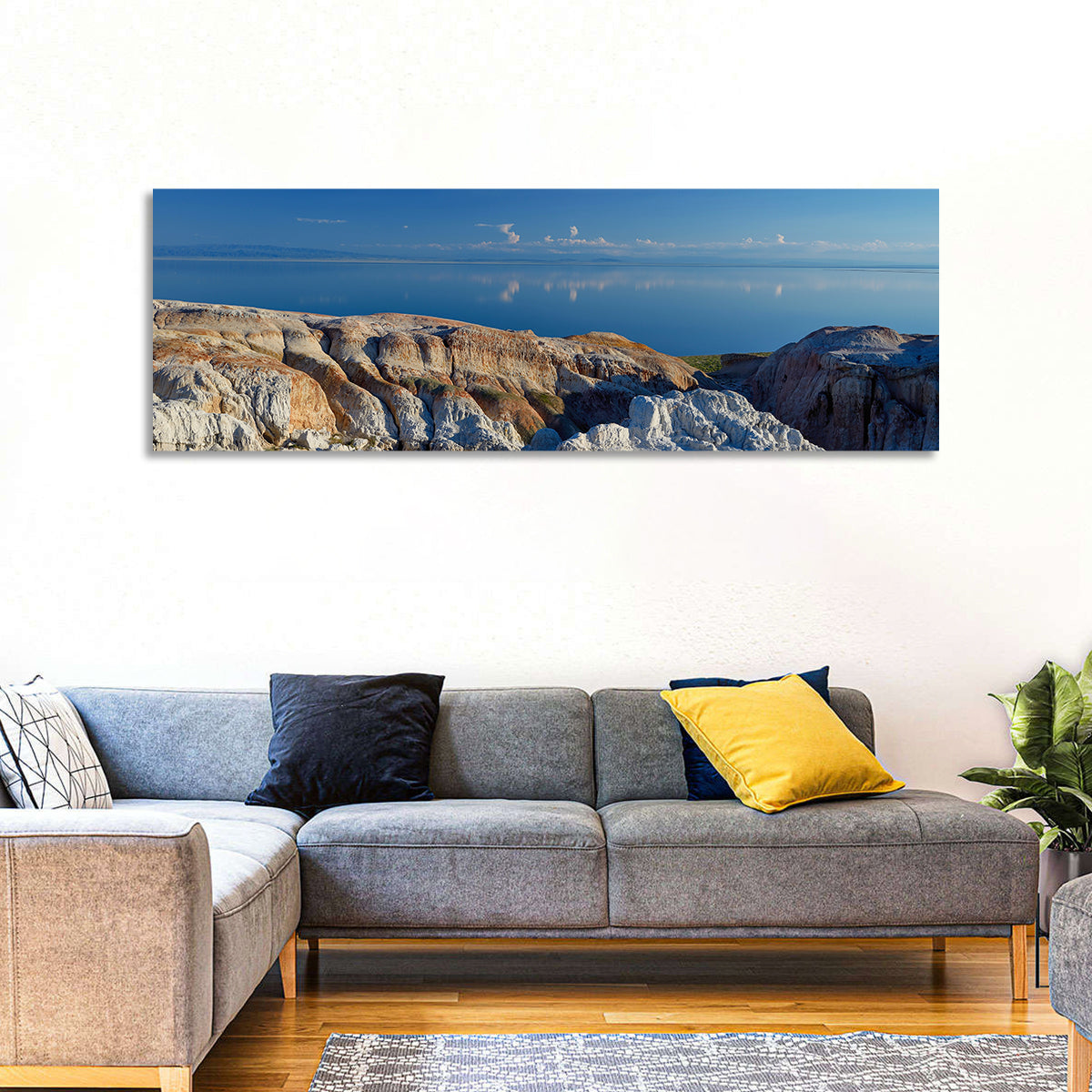 Shekelmes Tract Cliff Over Lake Wall Art