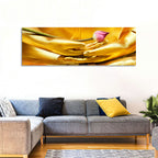 Buddha Hands with Lotus Wall Art