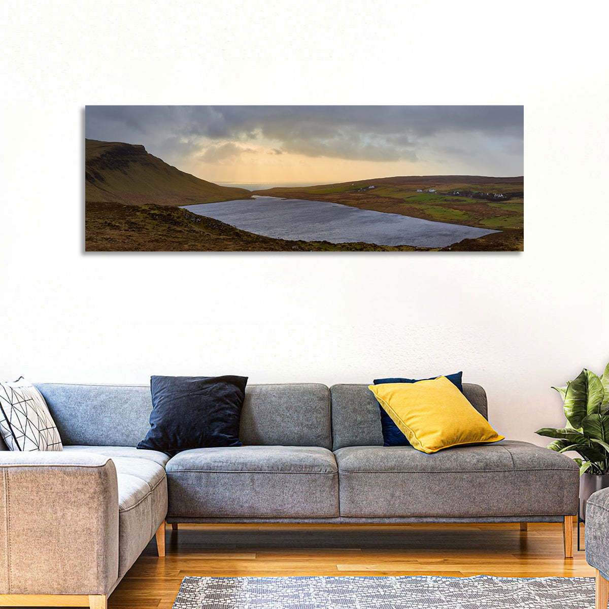 Isle of Skye Lake at Golden Hour Wall Art
