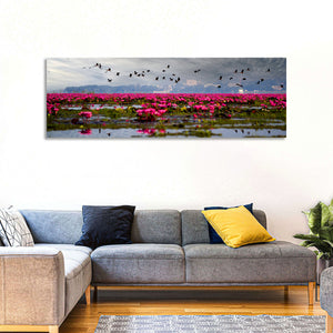 Red Lotus Lake Wall Art