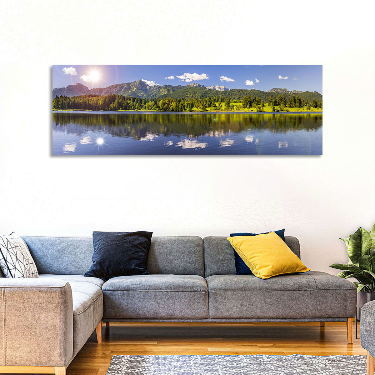 Bavarian Alpine Lake Reflection Wall Art