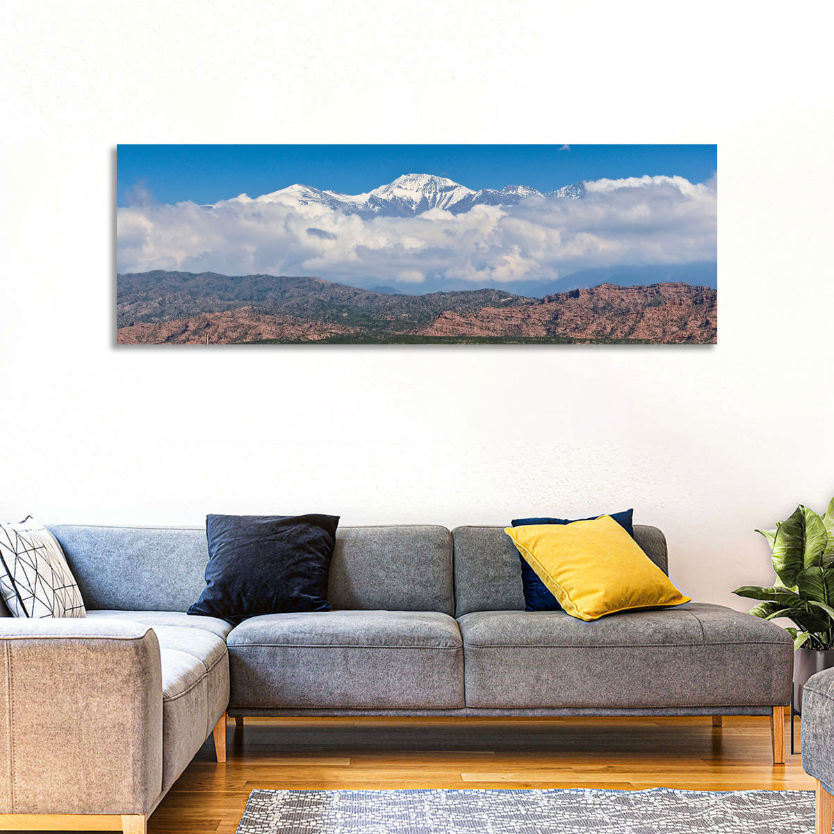 El Plata Snowcapped Peaks Above Cloud Deck Wall Art