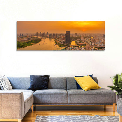 Landmark 81 Golden Hour Skyline Wall Art