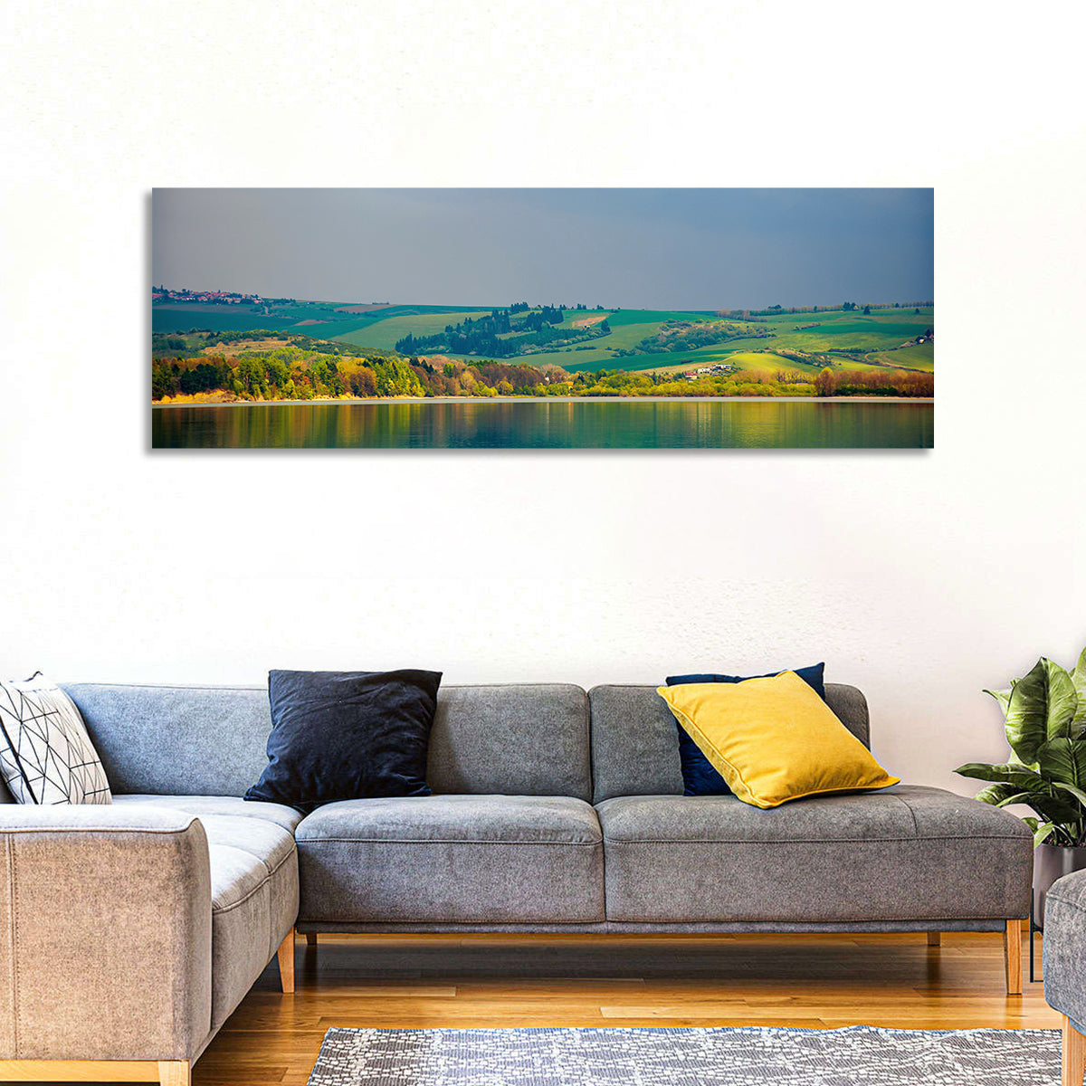 Liptovska Mara Lake Reflection Wall Art