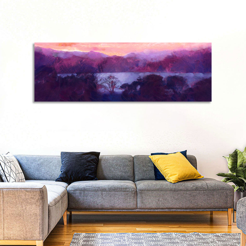 Forest Lake at Dusk Wall Art