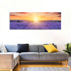 Lavender Field Sunburst Wall Art