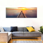 Stone Pier to Glowing Horizon Wall Art