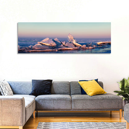 Lake Balkhash Ice Hummocks Wall Art