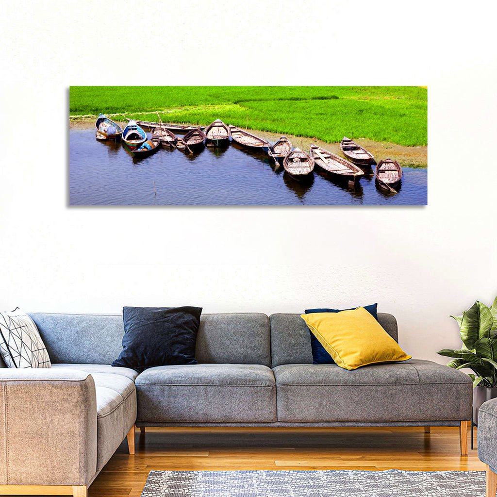 Boats at the Shoreline Wall Art