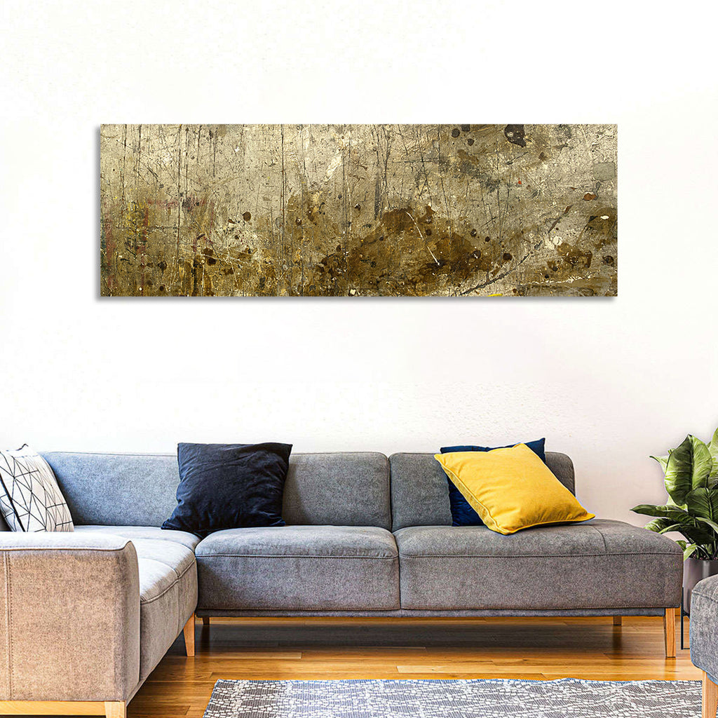 Gold Leaf Workbench Texture Abstract Wall Art