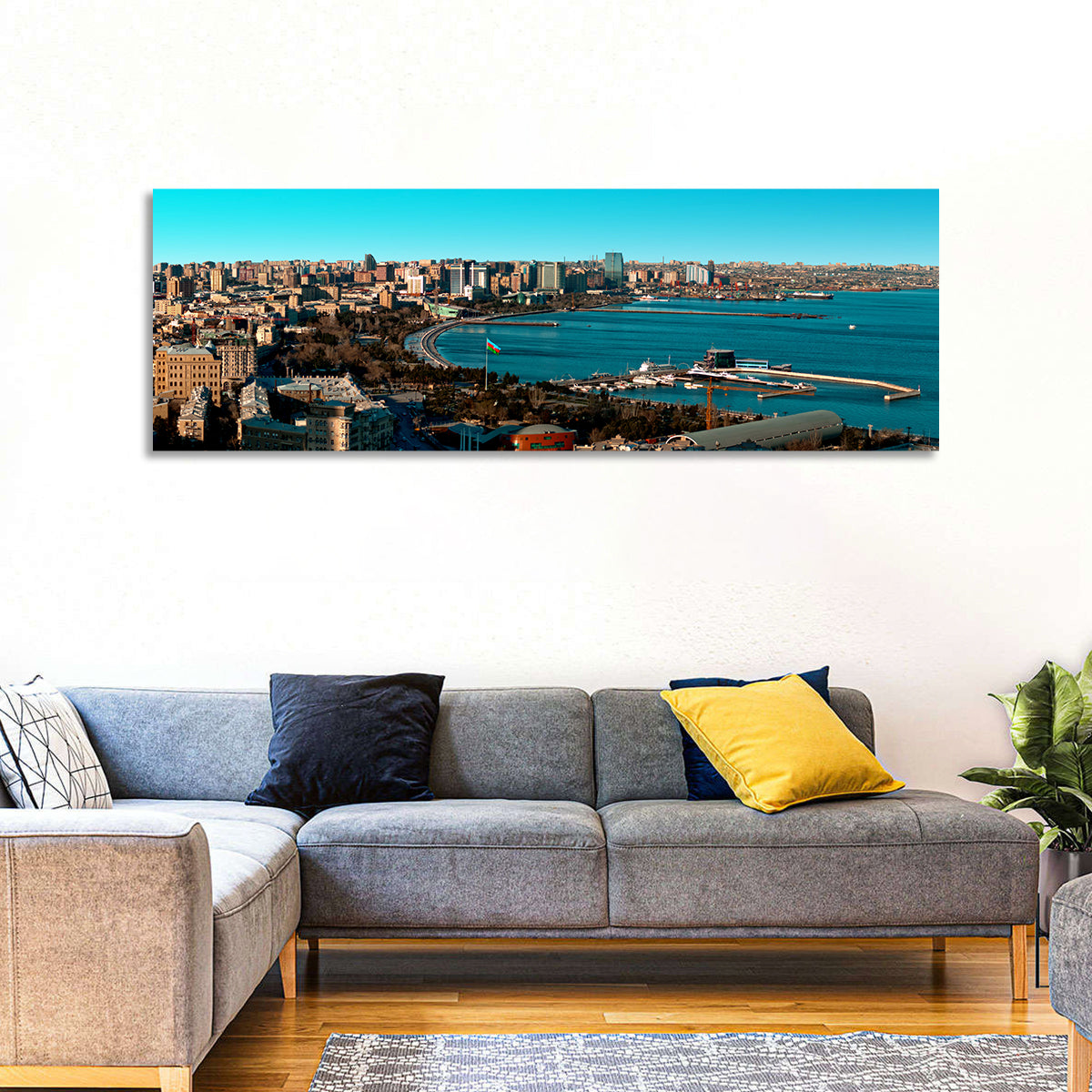 Baku Bay Panorama Wall Art