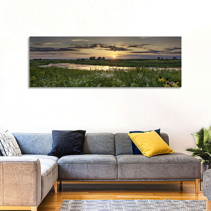 Illinois Fields Sunset Wall Art