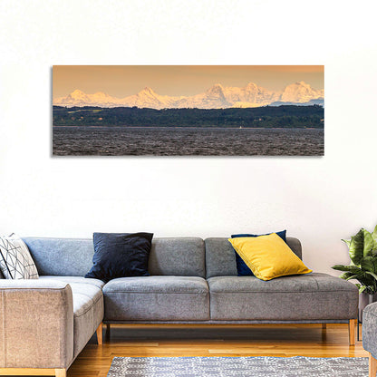 Lake Neuchatel Golden Hour Wall Art