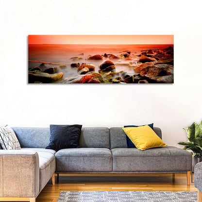 Lake Shore Sunset Wall Art