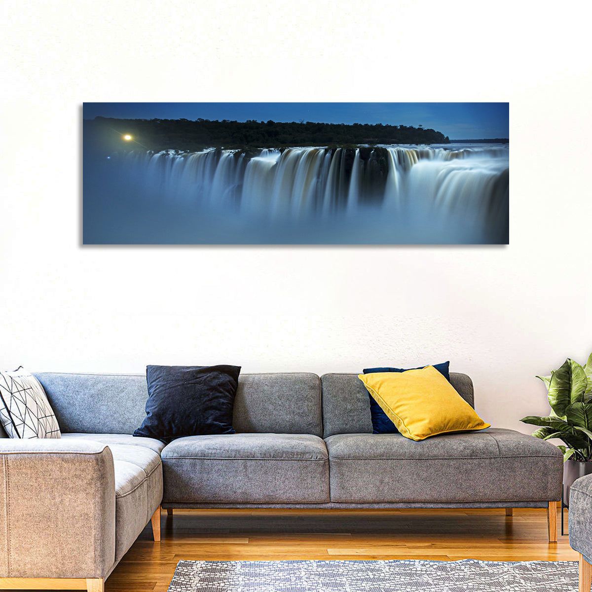 Moonlit Iguazu Falls Wall Art