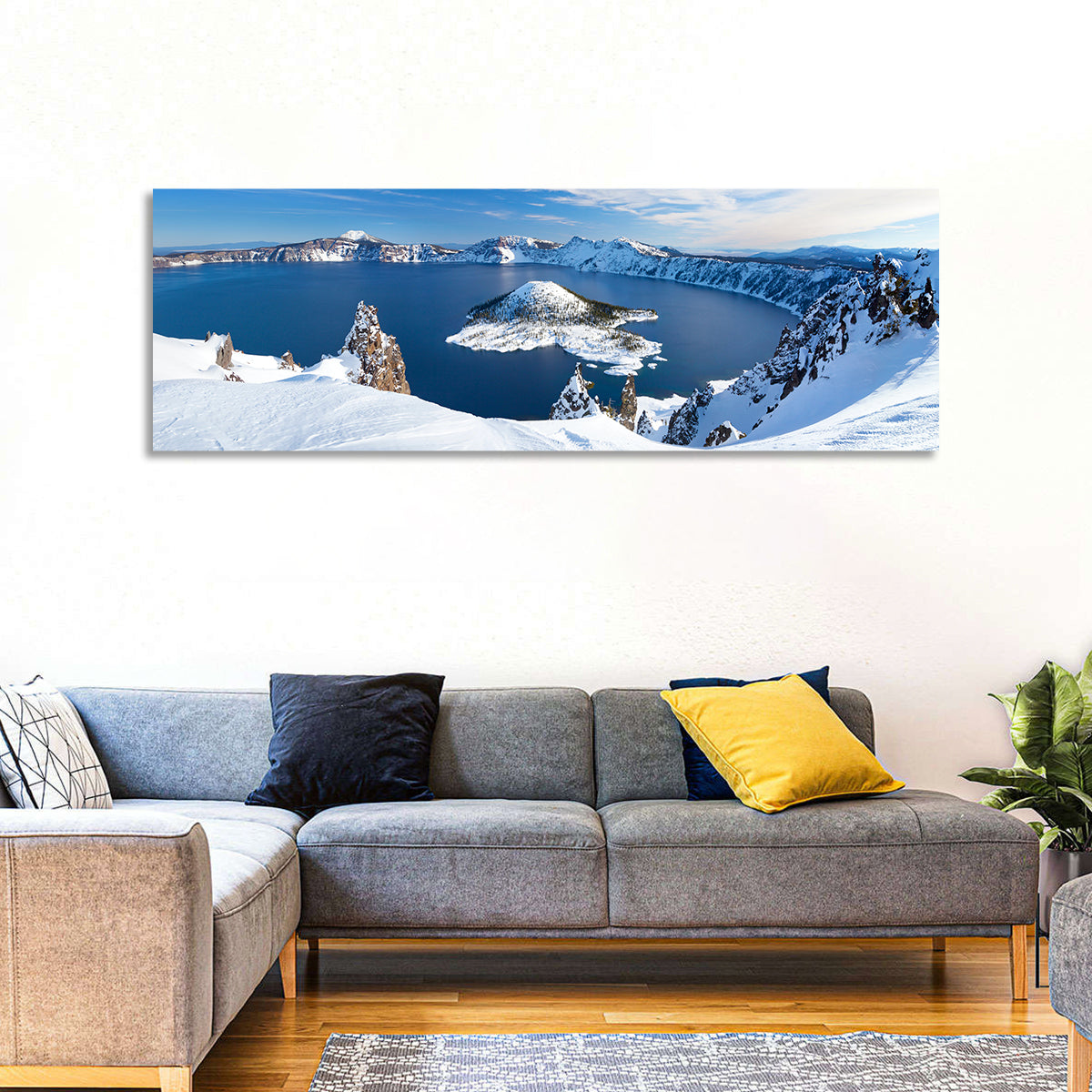 Crater Lake with Wizard Island Wall Art