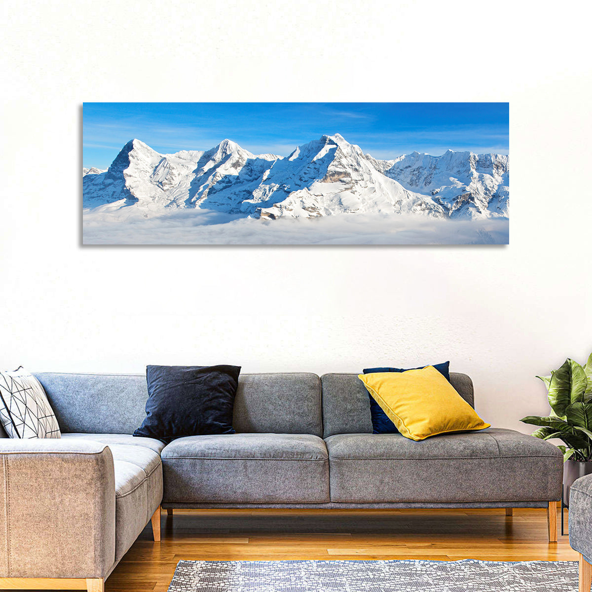 Eiger, Mönch and Jungfrau Peaks Wall Art