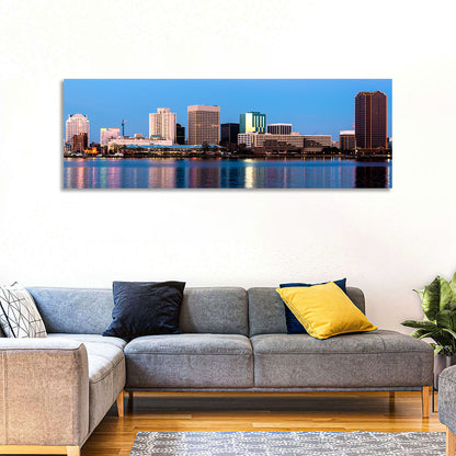 Norfolk Skyline at Twilight Wall Art