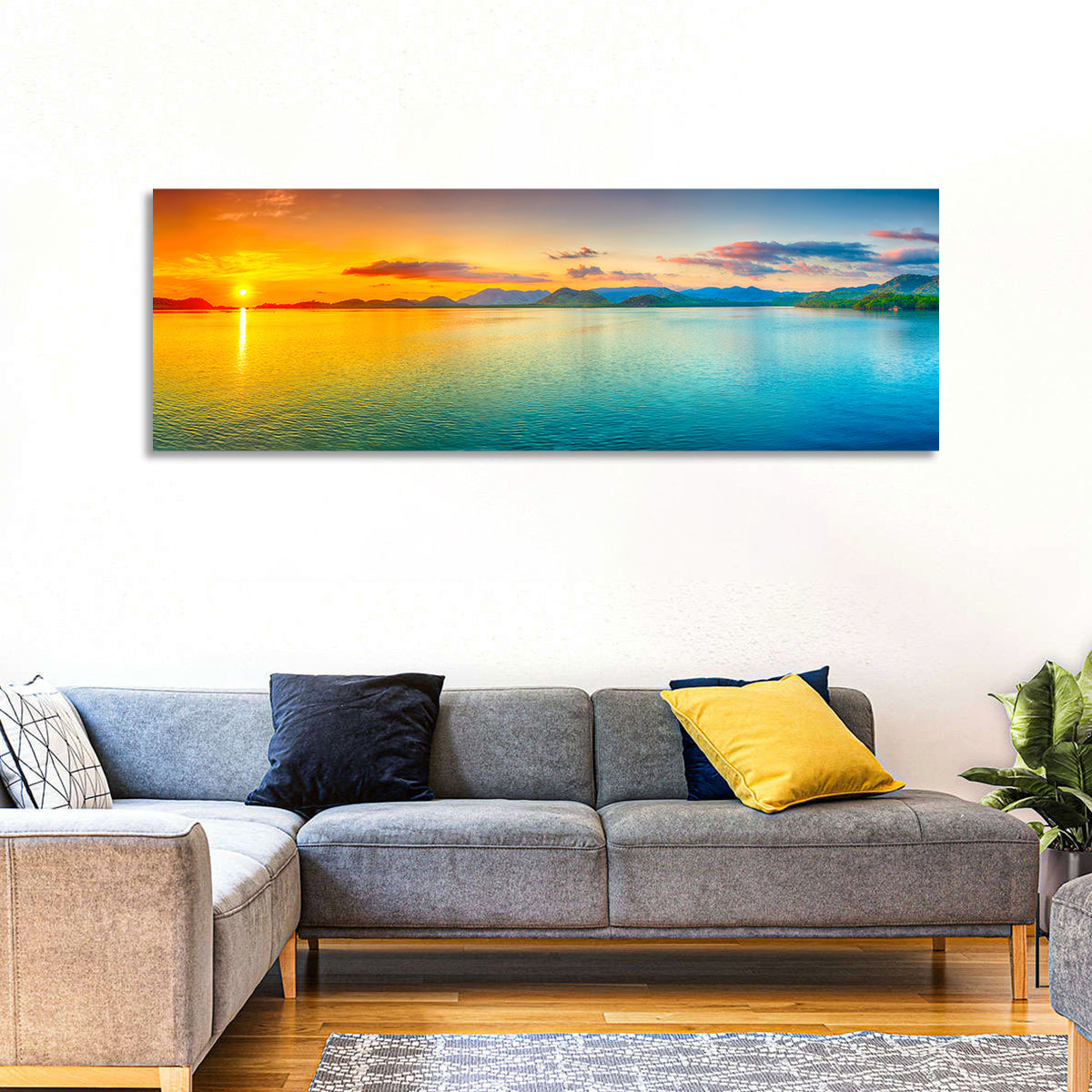 Golden Lake Sunrise Wall Art