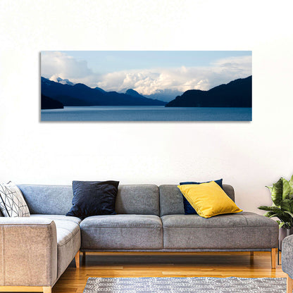 Harrison Lake Morning Clouds Wall Art