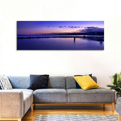Lake Balaton Twilight Pier Wall Art