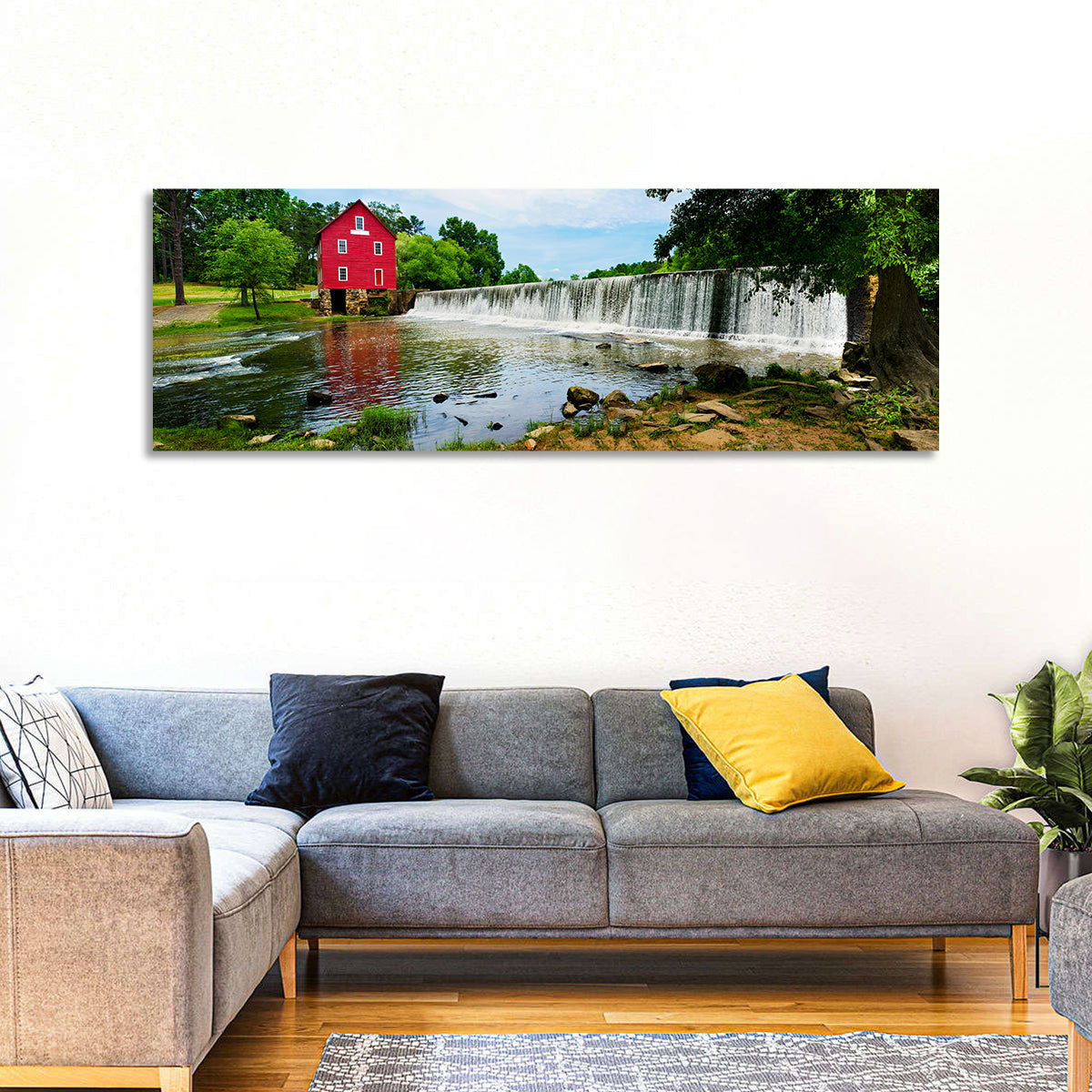 Starrs Mill Atlanta Wall Art in a room, panoramic