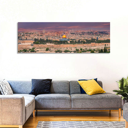 Jerusalem Golden Dome at Dusk Wall Art