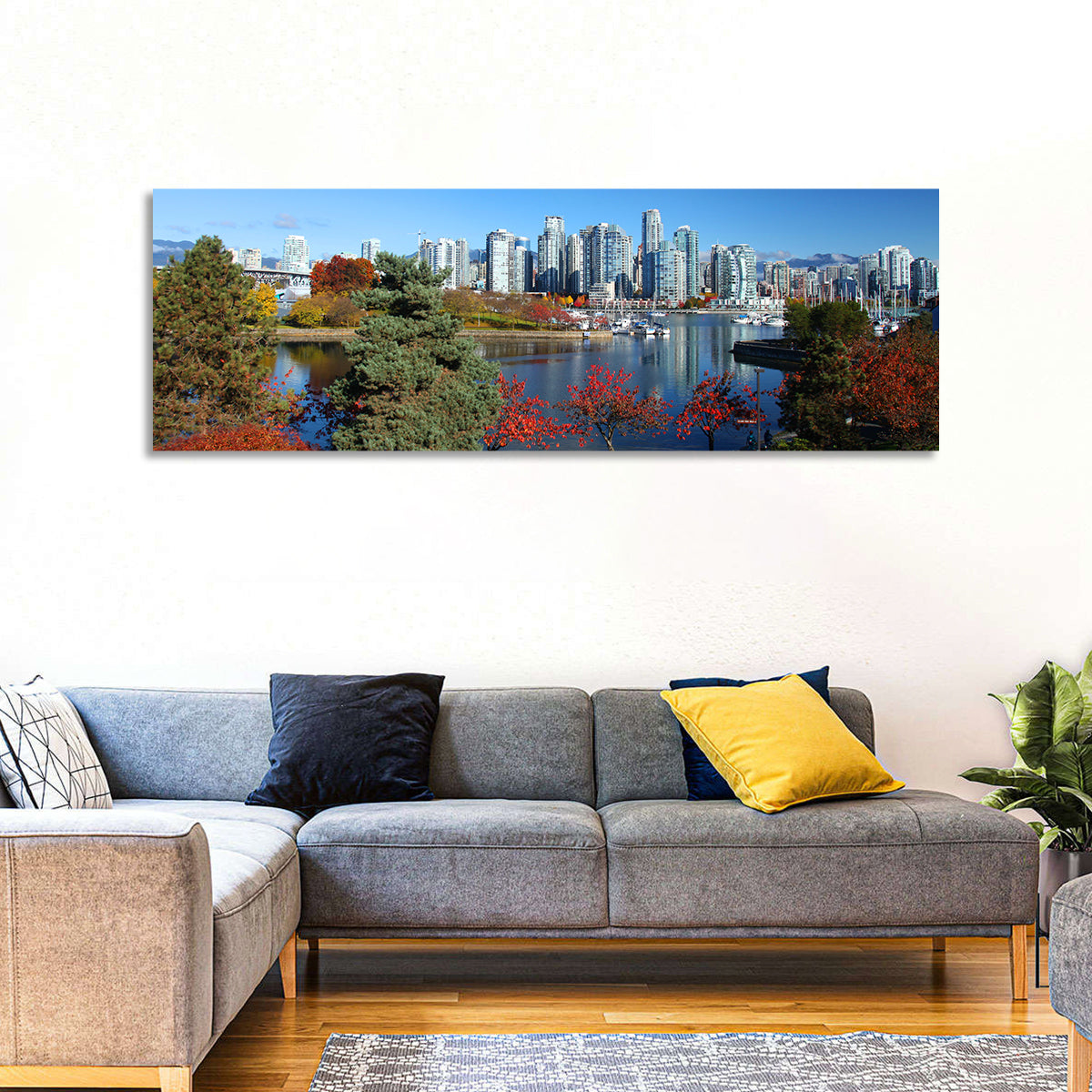 Vancouver Autumn Skyline Wall Art
