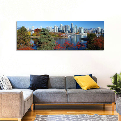Vancouver Autumn Skyline Wall Art