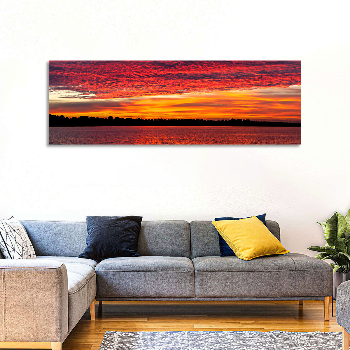 Lake Ijssel Dusk Reflection Wall Art