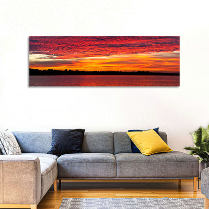 Lake Ijssel Dusk Reflection Wall Art