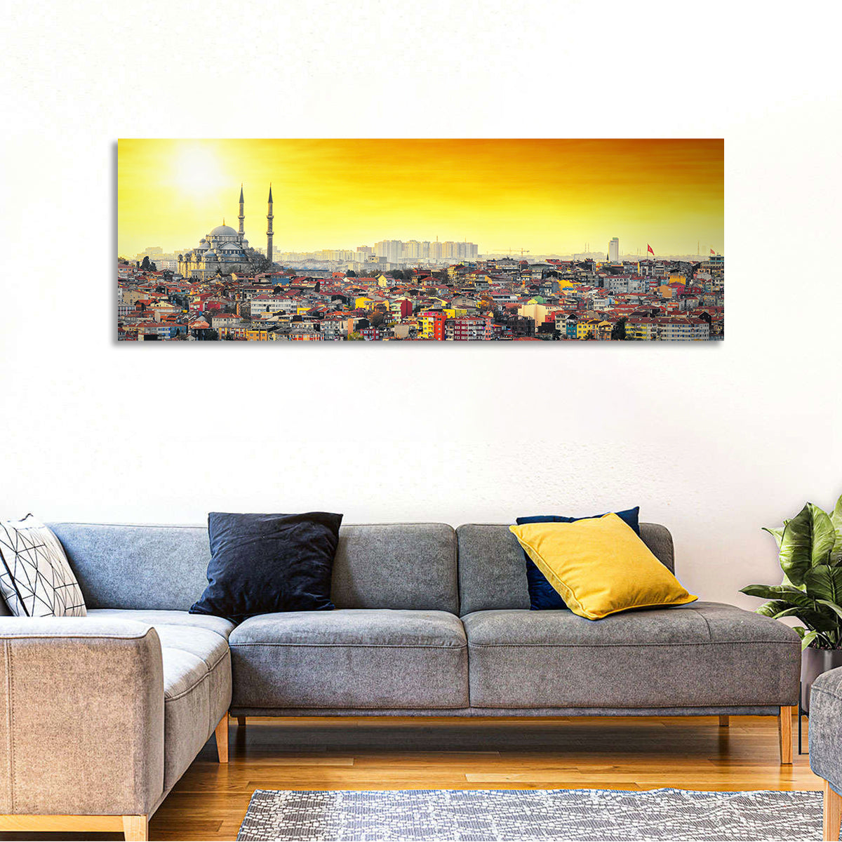 Fatih Mosque at Sunset Wall Art