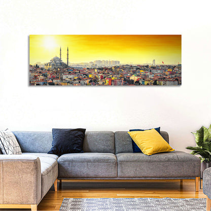 Fatih Mosque at Sunset Wall Art