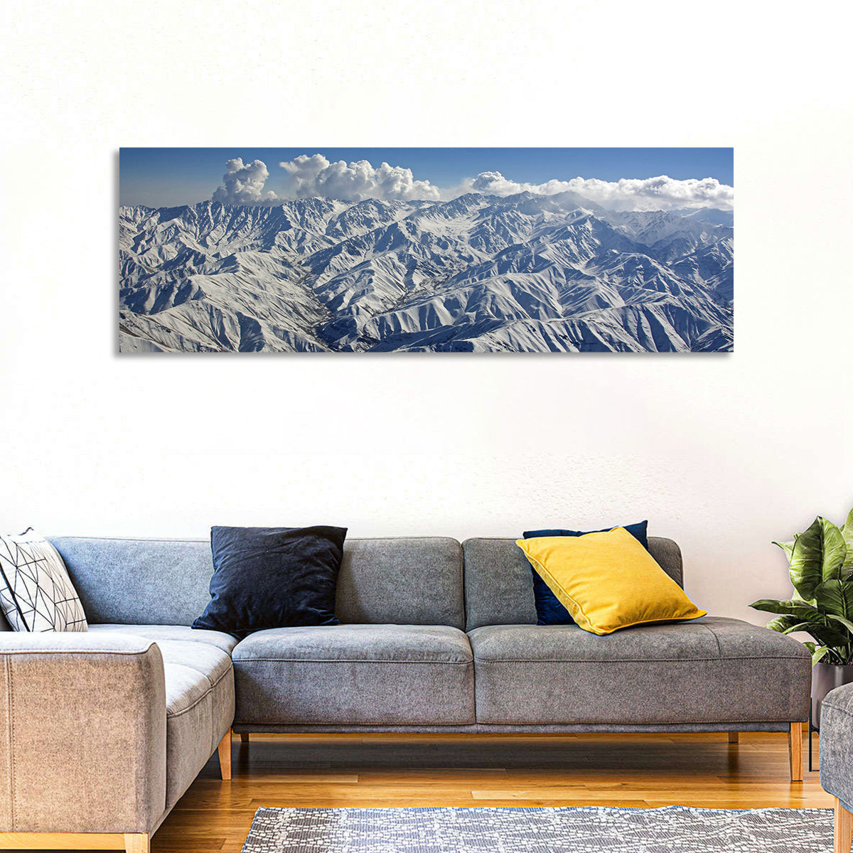 Snow-capped Afghan Mountains Wall Art