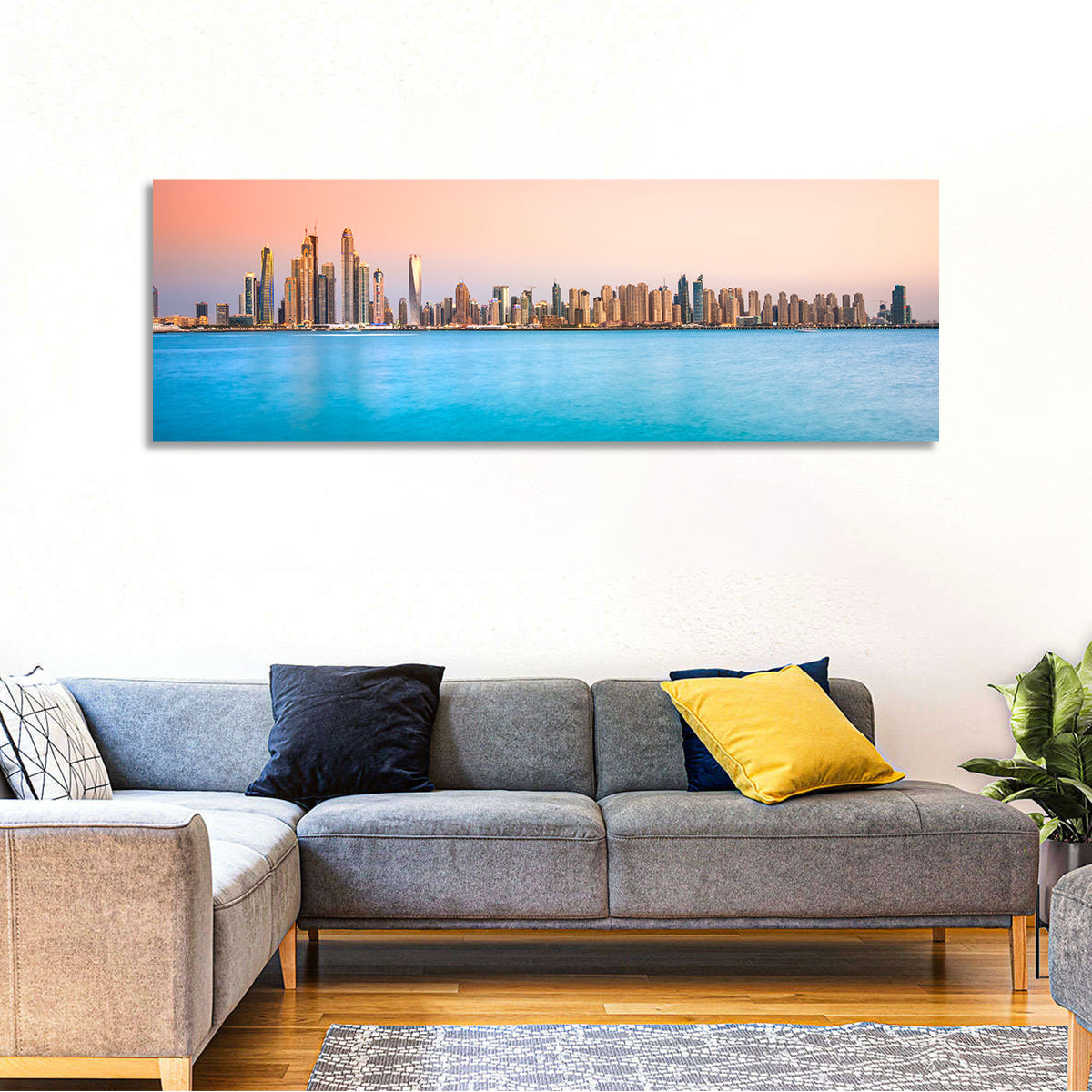 Dubai Marina Skyline Wall Art