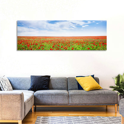 Red Poppy Field Wall Art