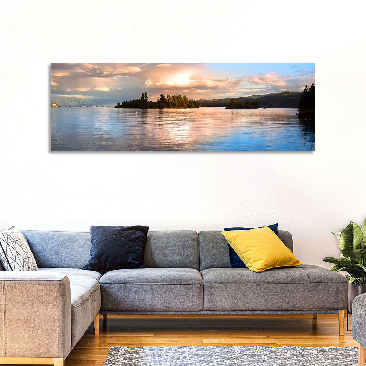 Flathead Lake Golden Hour Wall Art