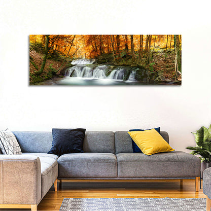 Autumn Forest Stream Wall Art