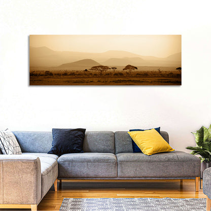 Hazy Savannah at Dawn Wall Art