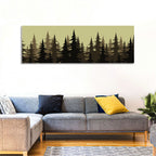 Fir Tree Silhouettes Wall Art