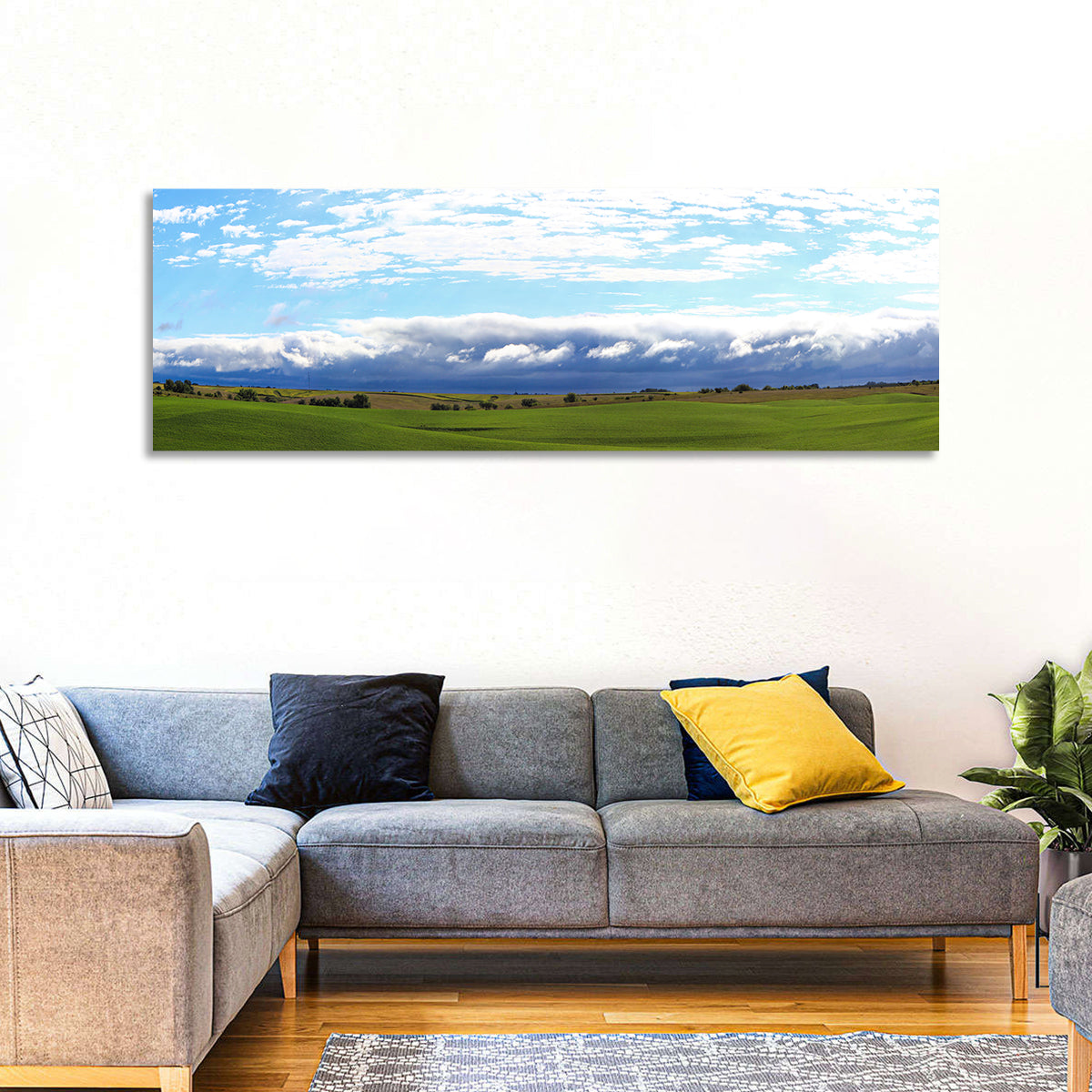 Storm Clouds Over Iowa Fields Wall Art