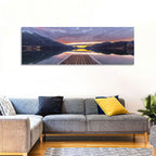Fuschlsee Pier at Sunset Wall Art