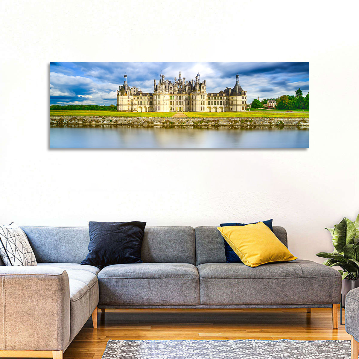 Château De Chambord Reflection Wall Art