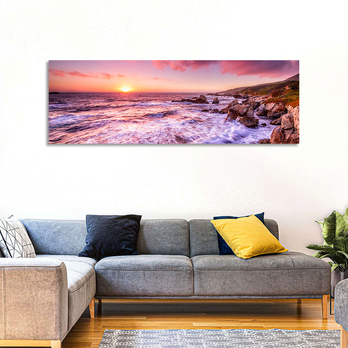 Dusk Over California Cliffs Wall Art