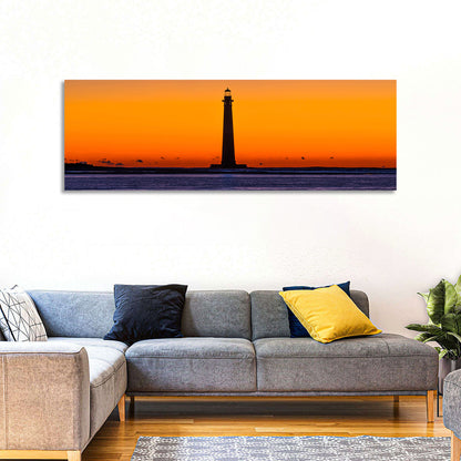 Lighthouse Sunset Wall Art