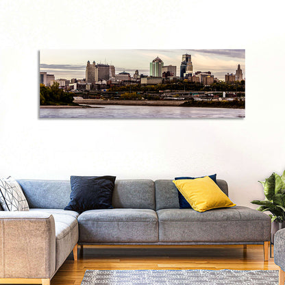 Kansas City Skyline at Dusk Wall Art