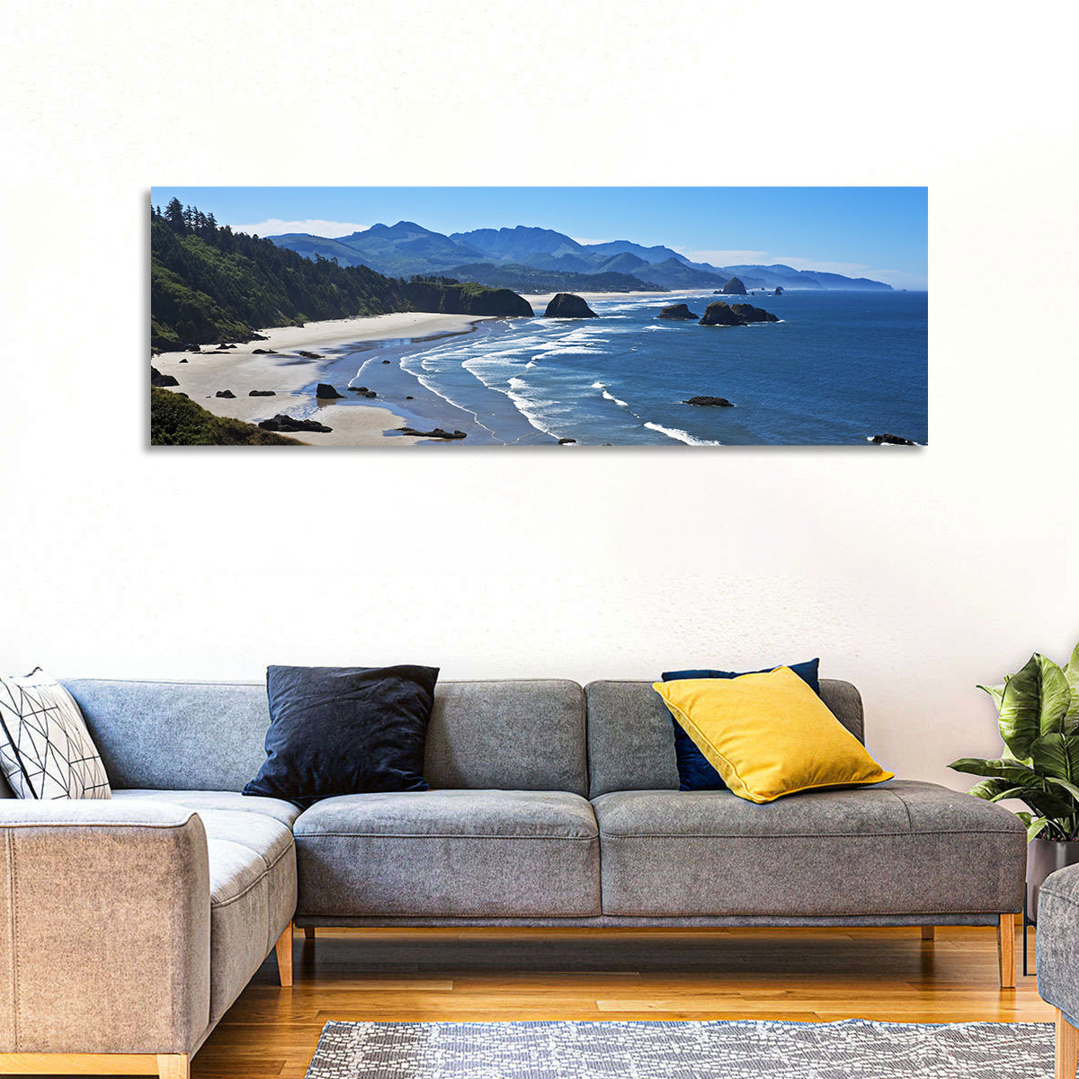 Cannon Beach Morning Shoreline Wall Art