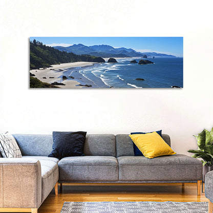 Cannon Beach Morning Shoreline Wall Art